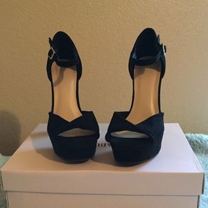 Black Velvet Heels